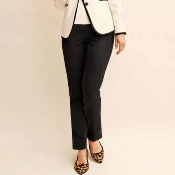 NWT Talbots Black Petite High-Waist Straight Modern Bi-Stretch Pant Size 6P - Picture 1 of 12